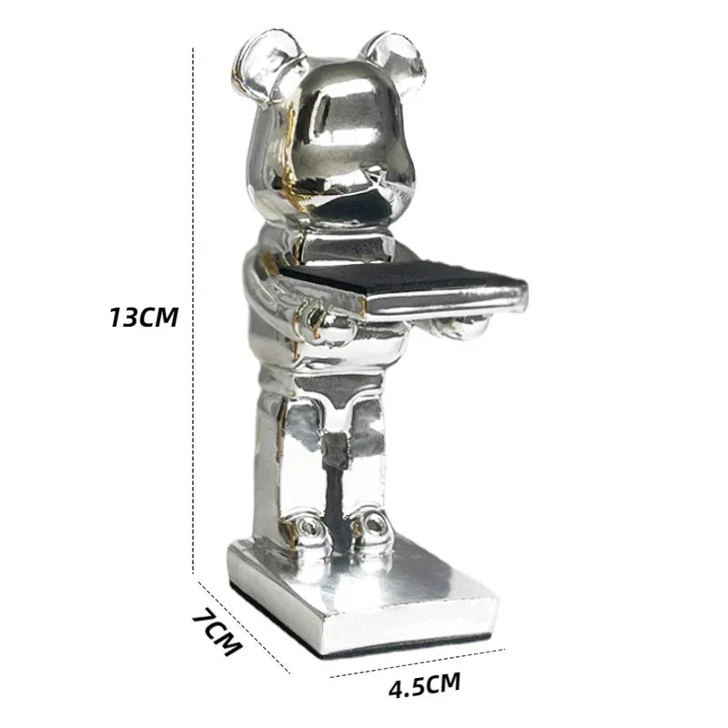 DecorBites™ Bear Statue Watch Rack: Smart Watch Display & Storage Stand