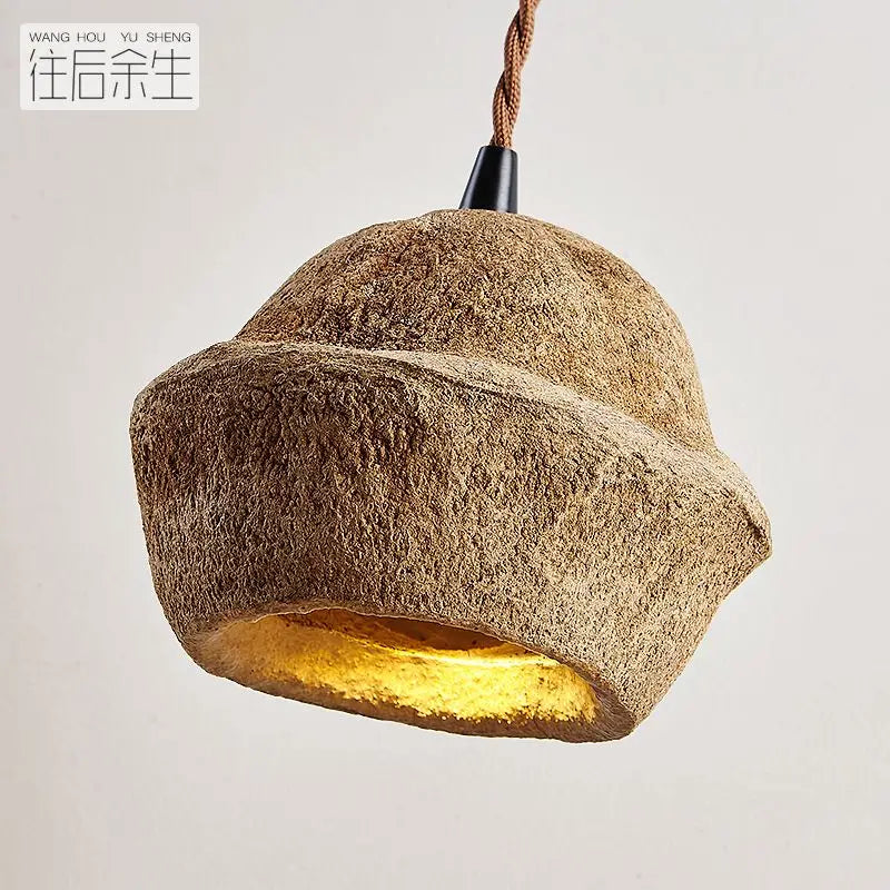 DecorBites™ Fruit Shell Bedside Pendant Light, Retro Wabi Sabi Style for Homestay & Bar Counter