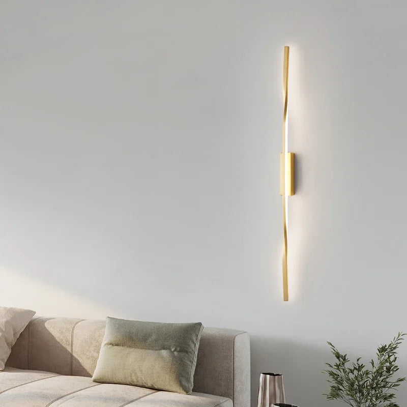 DecorBites™ LED Indoor Copper Wall Lamp for Modern Outdoor Living Room Décor
