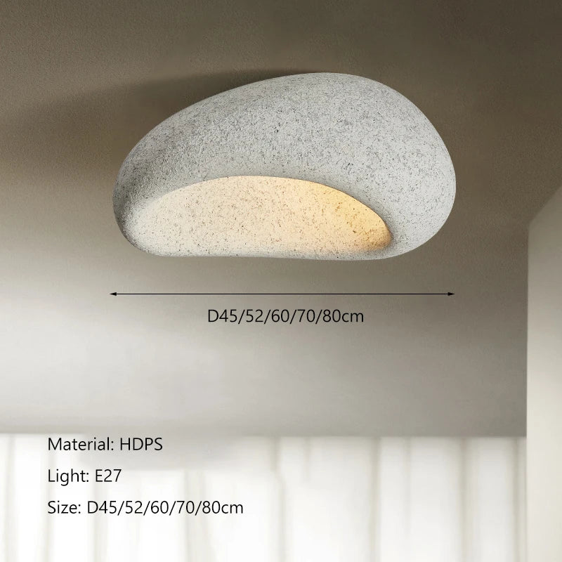 DecorBites™ Cream Ceiling Chandelier Nordic Minimalist Wabi Sabi Style Bedroom Coffee Room Lights Fixtures