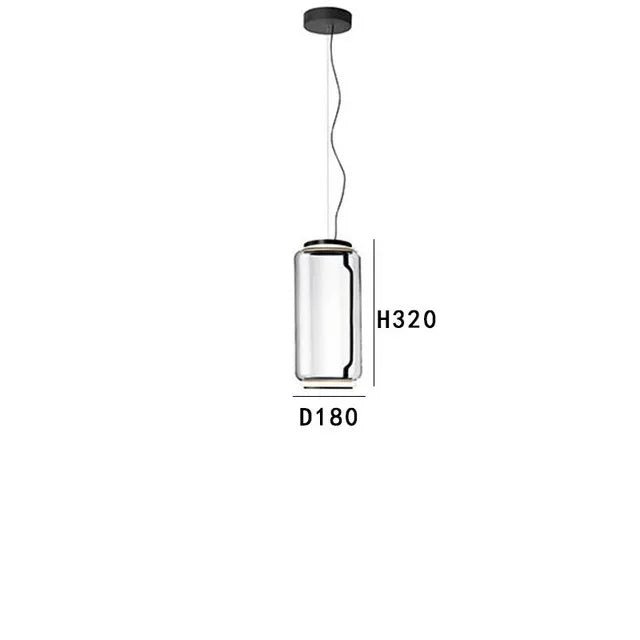DecorBites™ Glass LED Pendant Light - Stylish and Modern Illumination for Various Spaces