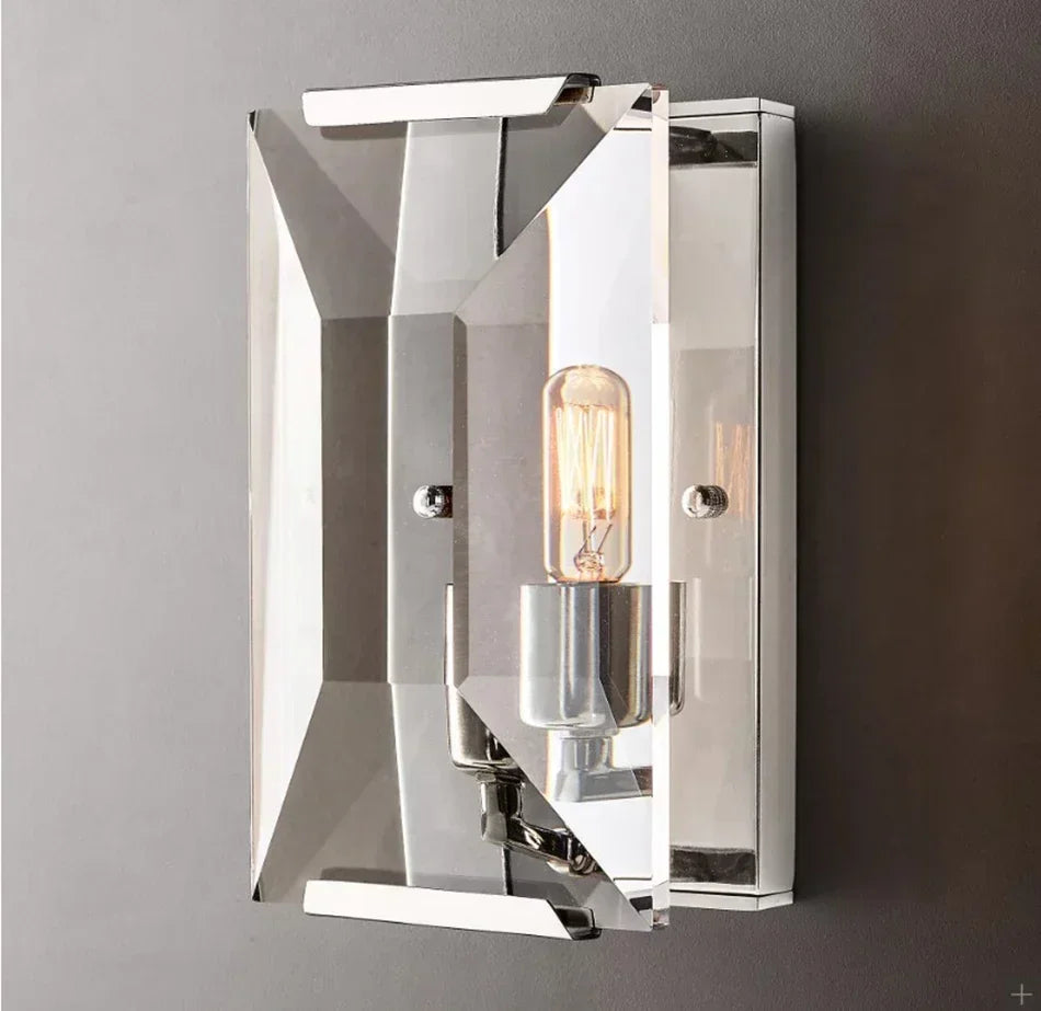 DecorBites™ Crystal LED Wall Sconces - Retro Style Bedroom Living Room Wall Lamp