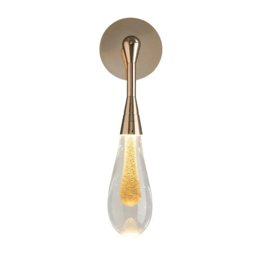 DecorBites™ Golden Water Droplets Crystal Wall Lights for Bedroom, Stairs, Restaurant