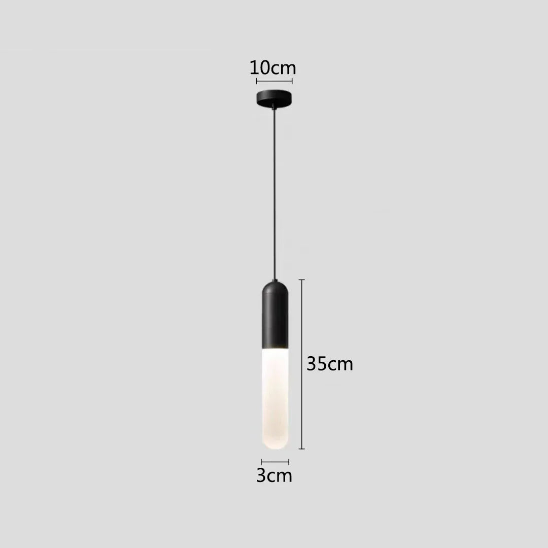 DecorBites™ Gold LED Pendant Lamp for Bedroom & Kitchen Lighting - Long Cable Suspended Fixture