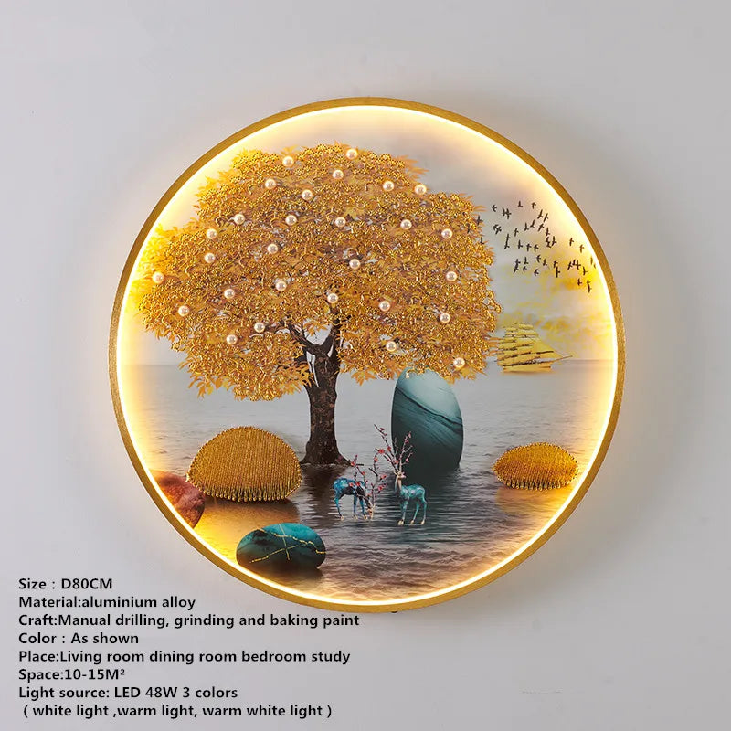 DecorBites™ Chinese Picture Wall Decoration Lamp - Modern LED Lighting for Home Décor