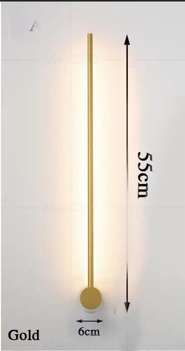 DecorBites™ Black Gold Aluminum LED Wall Sconce, Modern Home Decor for Living Room, Bedroom