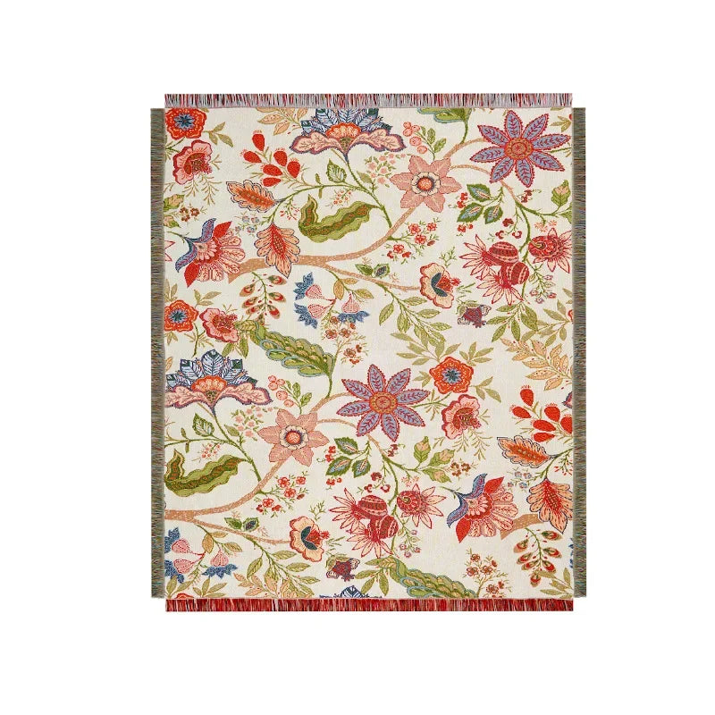 DecorBites™ Bohemian Floral Leisure Blanket