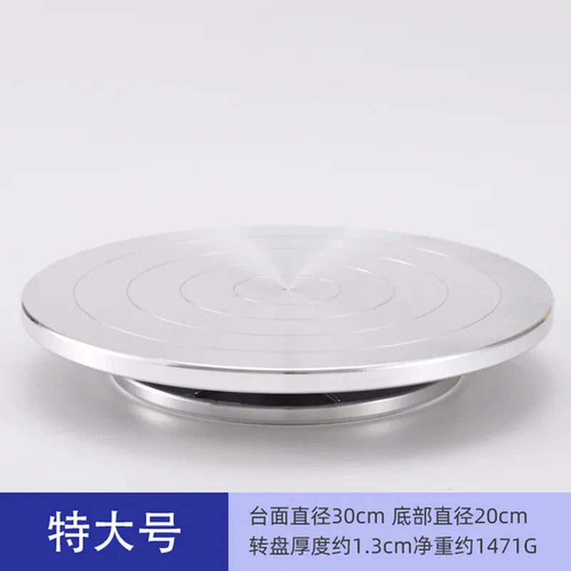 DecorBites™ Aluminum Alloy Turntable for Clay Sculpture Platform Pottery Wheel Rotation