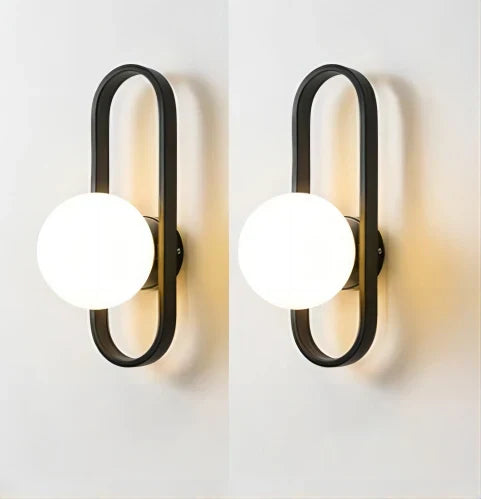 DecorBites™ LED Glass Wall Sconce Lamp for Bedroom Living Room Staircase