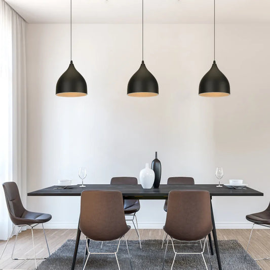 DecorBites™ Iron Black Pendant Lights Vintage Nordic Modern Hanging Lamps for Living Room