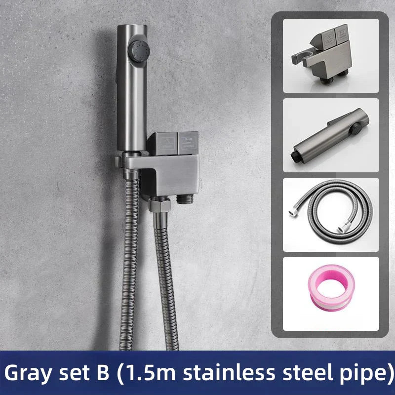 DecorBites™ Copper Bidet Spray Gun Set for Hygienic Bathroom Cleaning