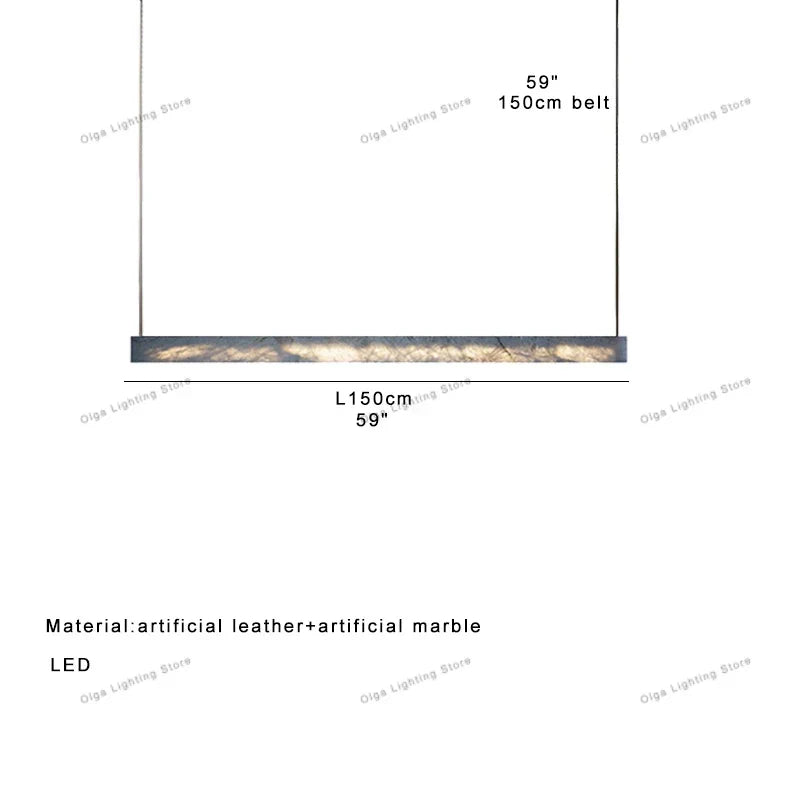 DecorBites™ 2025 Marble Design Pendant Light - Dimmable LED Office Bar Decor