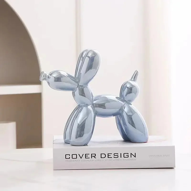 DecorBites™ Balloon Dog Ceramic Sculpture Ornament for Home Office Decor & Gifts