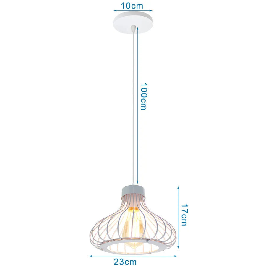 DecorBites™ Industrial Metal Ball Pendant Light for Bedroom Kitchen Island