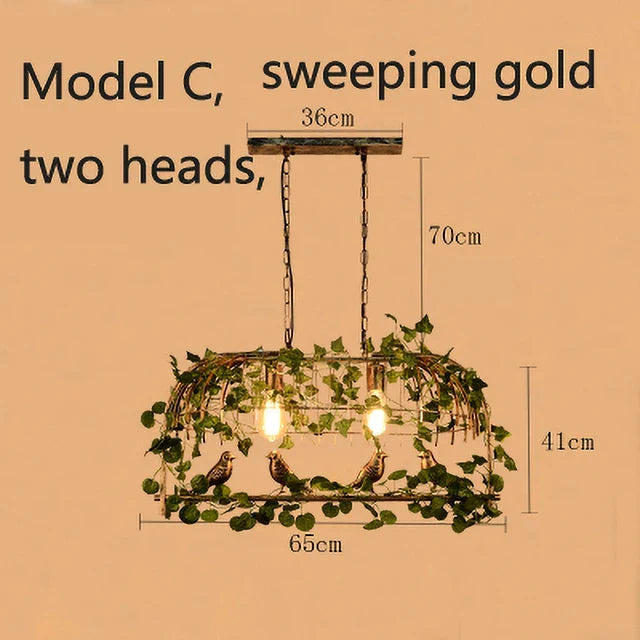 DecorBites™ Birdcage Pendant Lights for Chic Decor - Garland Hanging Lamps