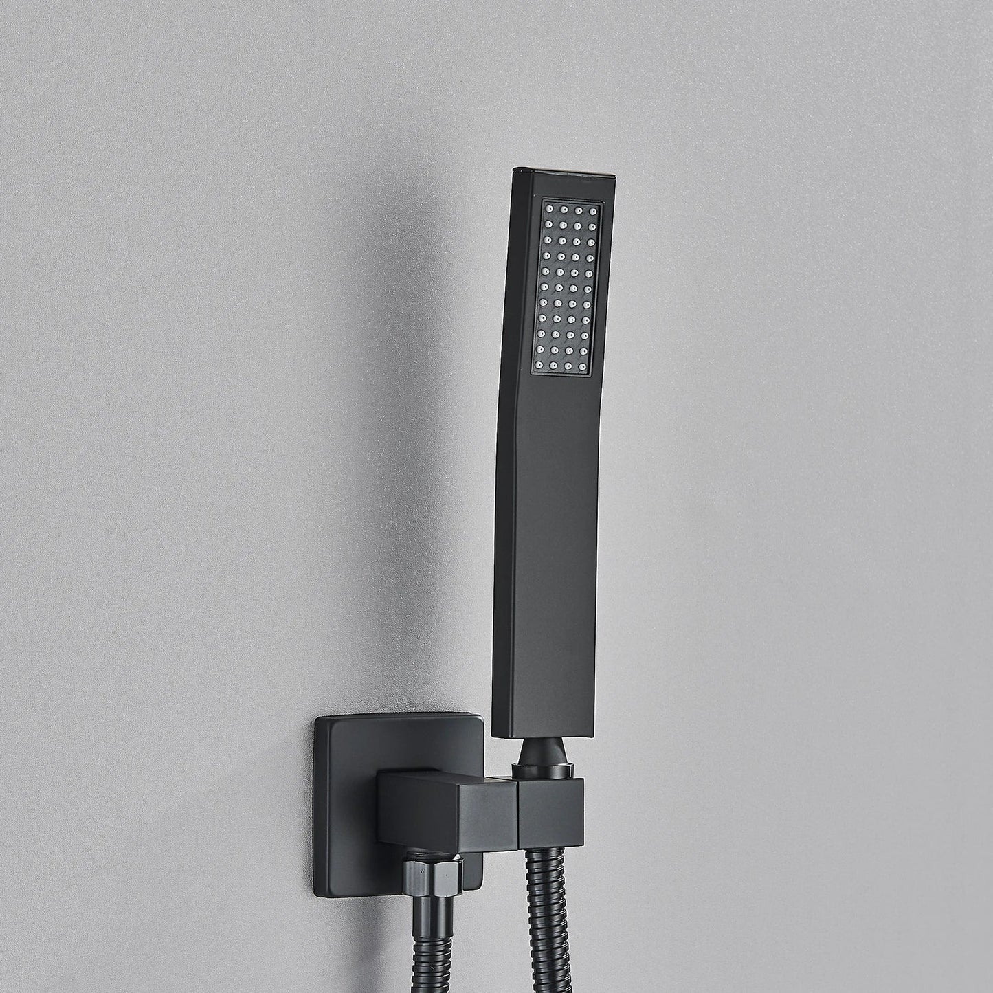 DecorBites™ Black ABS Handshower Head with 150cm Stainless Hose - Wall Mounted Faucet Accessory