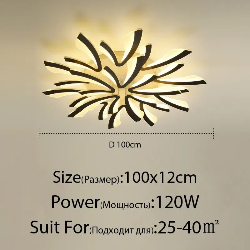 DecorBites™ LED Ceiling Chandelier with Remote Control for Home Décor