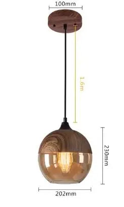 DecorBites™ Glass Pendant Lights for Bedroom Living Dinning Room Style Fixtures
