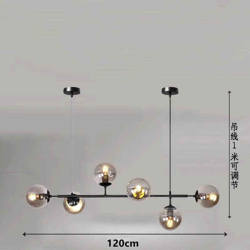 DecorBites™ Glass Ball Pendant Lamps for Home Decor and Lighting Fixtures