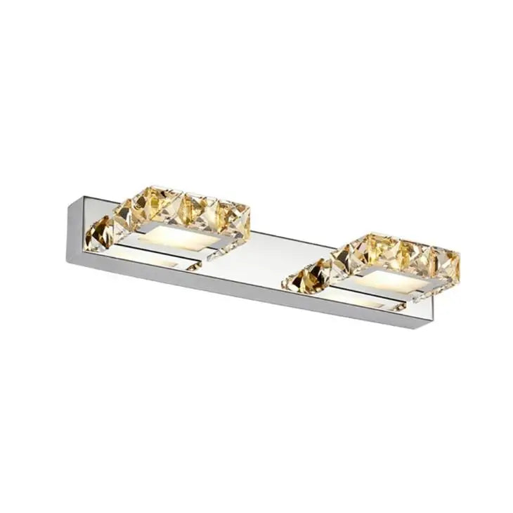 DecorBites™ Crystal LED Mirror Light: Modern Bathroom Wall Sconce Stainless Steel Lighting Fixtures