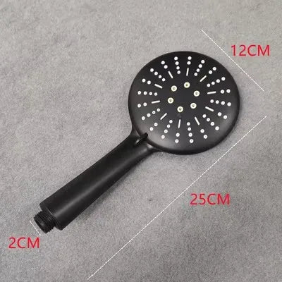 DecorBites™ Black High Pressure Handheld Shower Head for Water Saving and Bathroom Rainfall