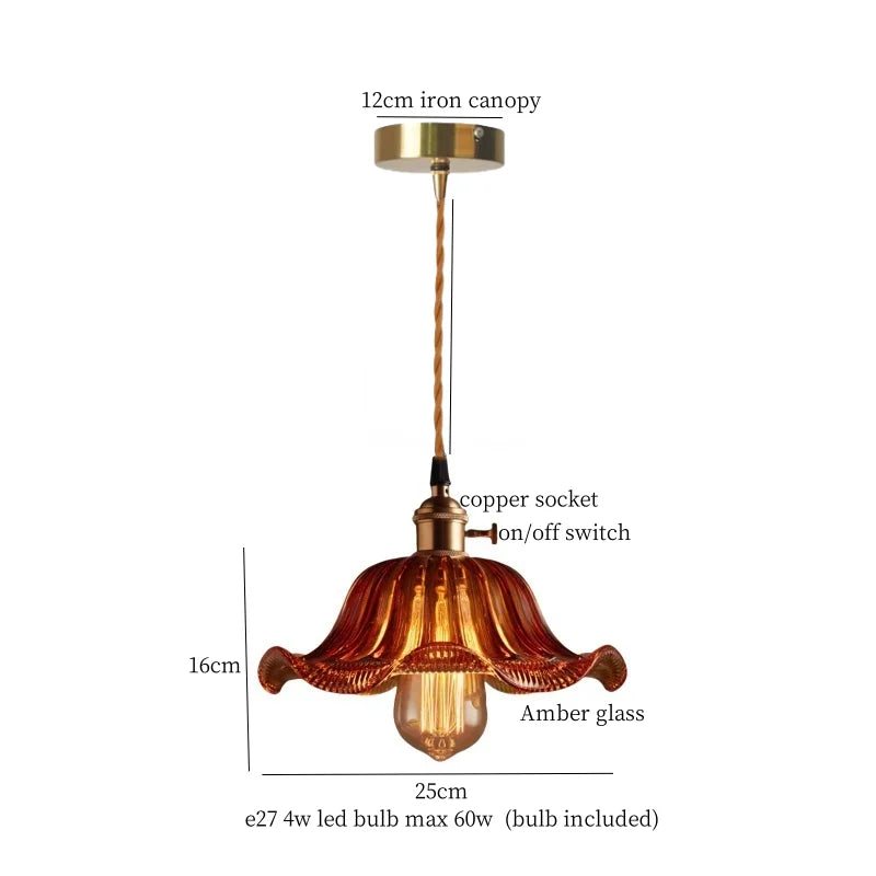 DecorBites™ Cream Glass LED Pendant Lamp - Nordic Minimalist Brass Hanging Light