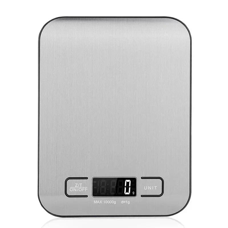 DecorBites™ Kitchen Scale: LCD Display Stainless Steel Electronic Food Postal Balance