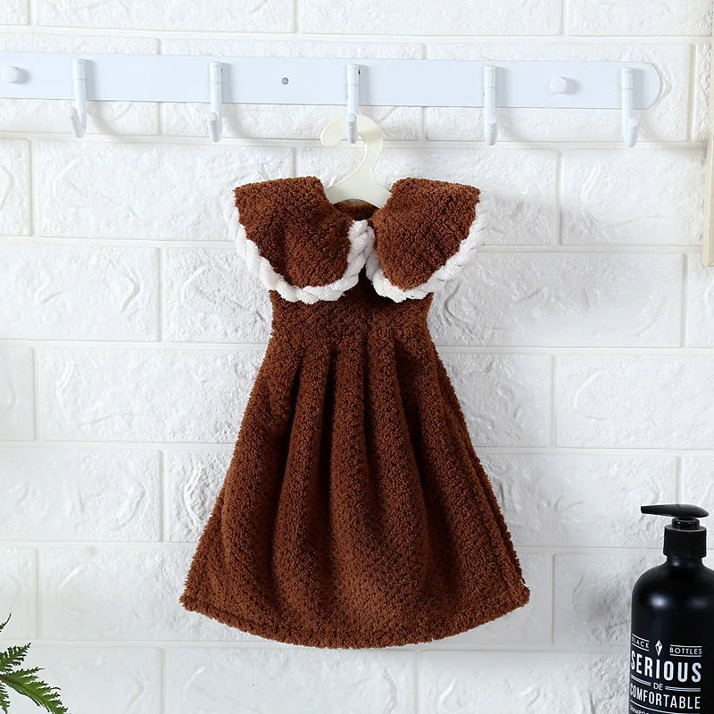 DecorBites™ Kids Microfiber Coral Velvet Hand Towels - Cute & Quick-dry for Children