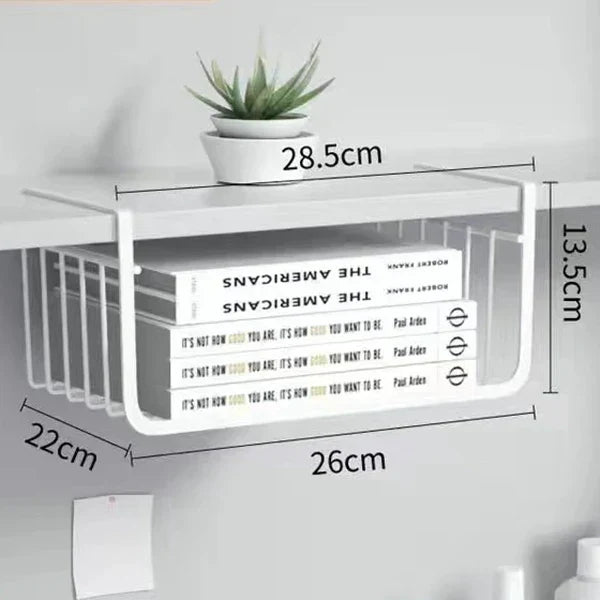 DecorBites™ Kitchen Organizer Shelf Desk Storage Rack Mesh Basket Wardrobe Holders