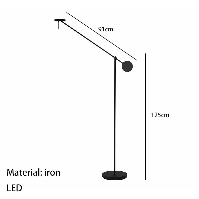 DecorBites™ Black LED Wall Reading Light for Bed Bedroom Living Room Office