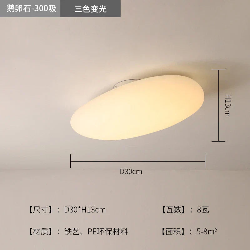 DecorBites™ LED Pebble Pendant Light: Stylish White Chandelier for Living Room, Bedroom, and Restaurant Décor.