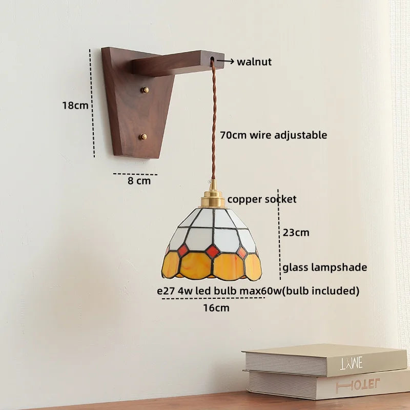 DecorBites™ LED Glass Sconce Wall Lamp Nordic Stair Light Fixtures