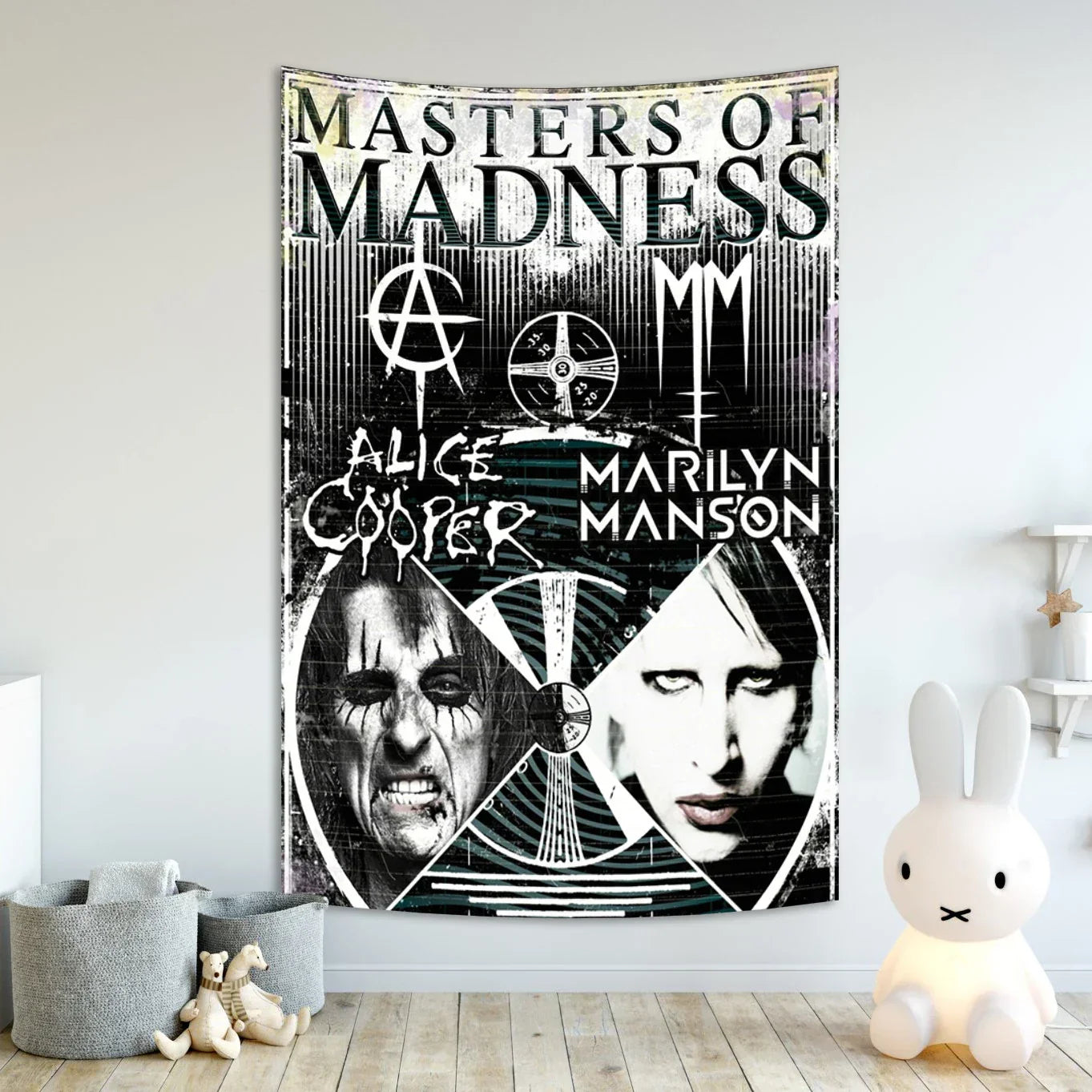 DecorBites™ Baphomet Poster Tapestry Satanist Home Room Decor