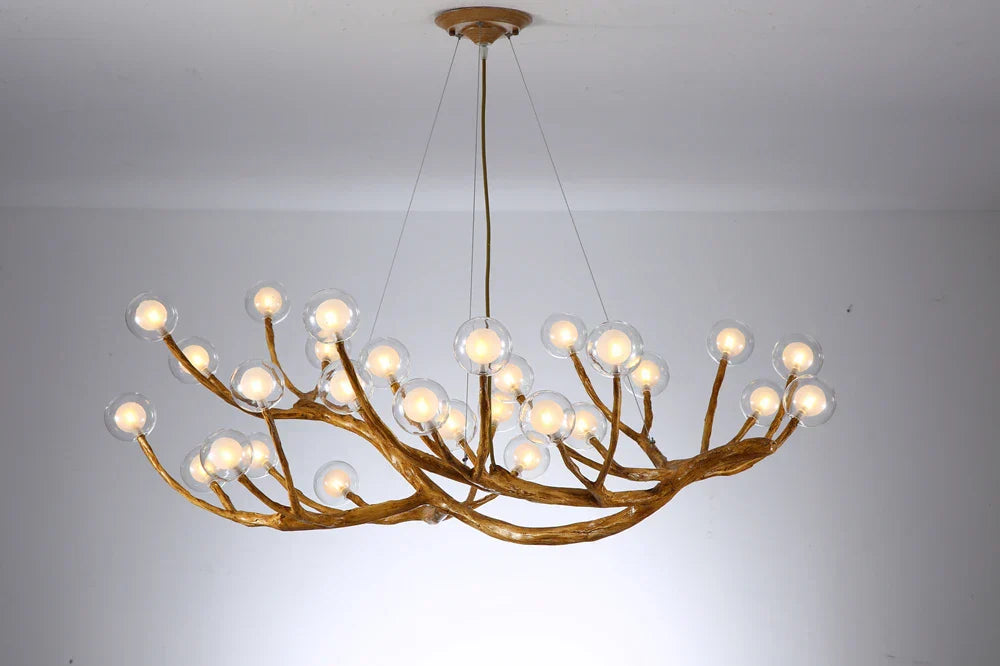 DecorBites™ LED Glass Bubble Chandelier for Restaurant Bedroom LOFT Pendant Lighting
