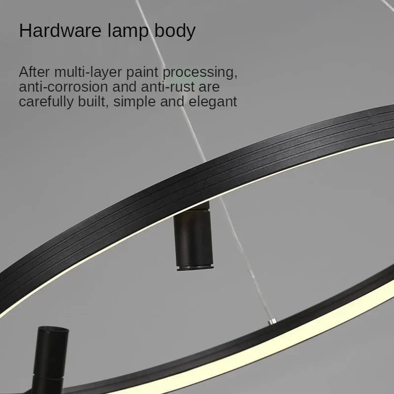 DecorBites™ Black Round Combo Chandelier: Stylish Lighting for Home, Living Room, Bedroom, Dining Table