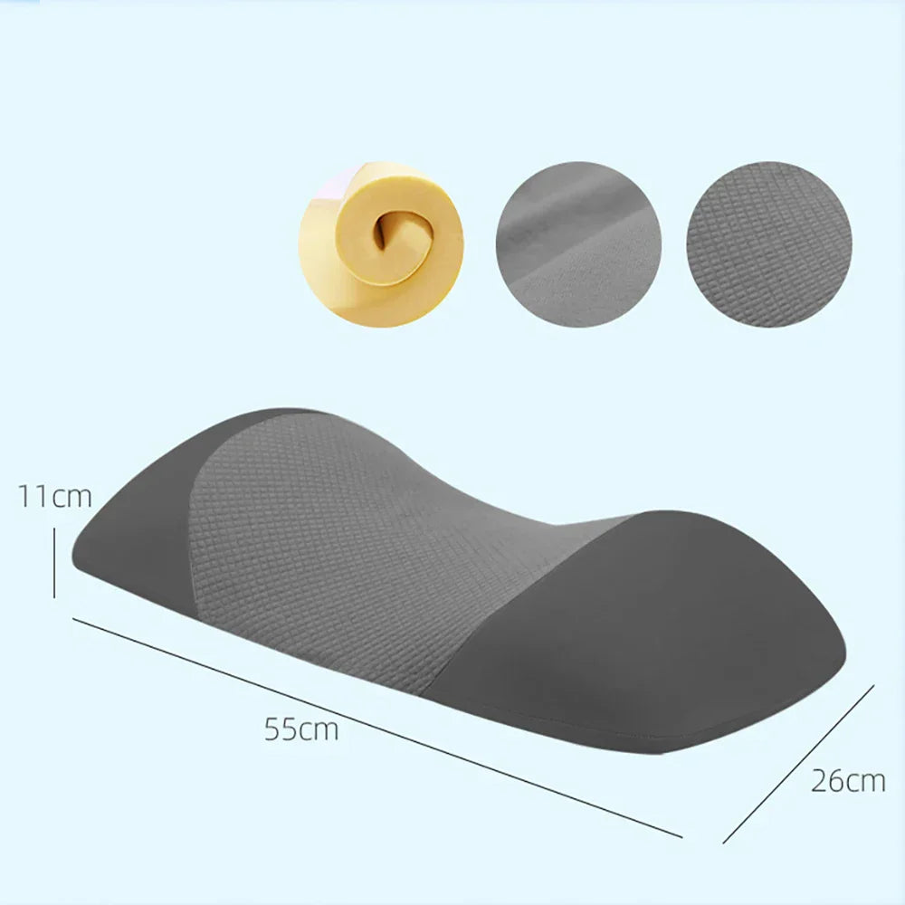 DecorBites™ Lumbar Support Memory Foam Pillow for Back Muscle Relaxation