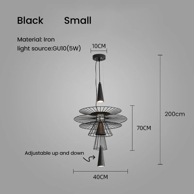 DecorBites™ LED Iron Pendant Chandelier for Dining Room, Nordic Design Ceiling Light