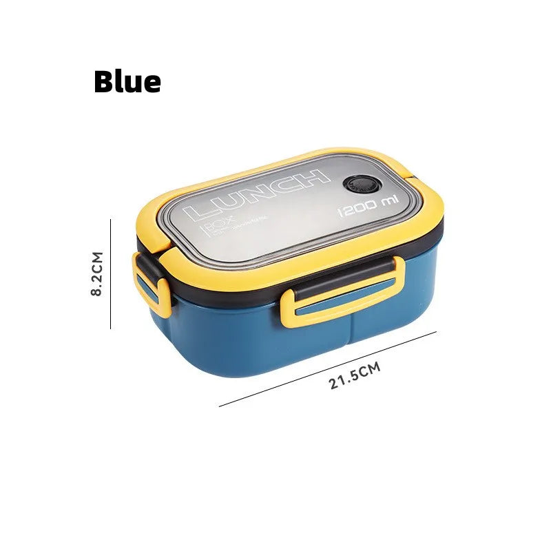 DecorBites™ Kids 2-Layer Bento Lunch Box, Microwaveable Food Container for School & Outdoor Activities