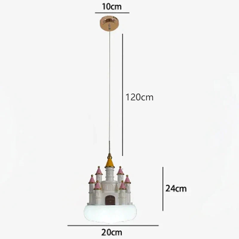 DecorBites™ Castle Kids Chandelier LED Light for Bedroom Decor