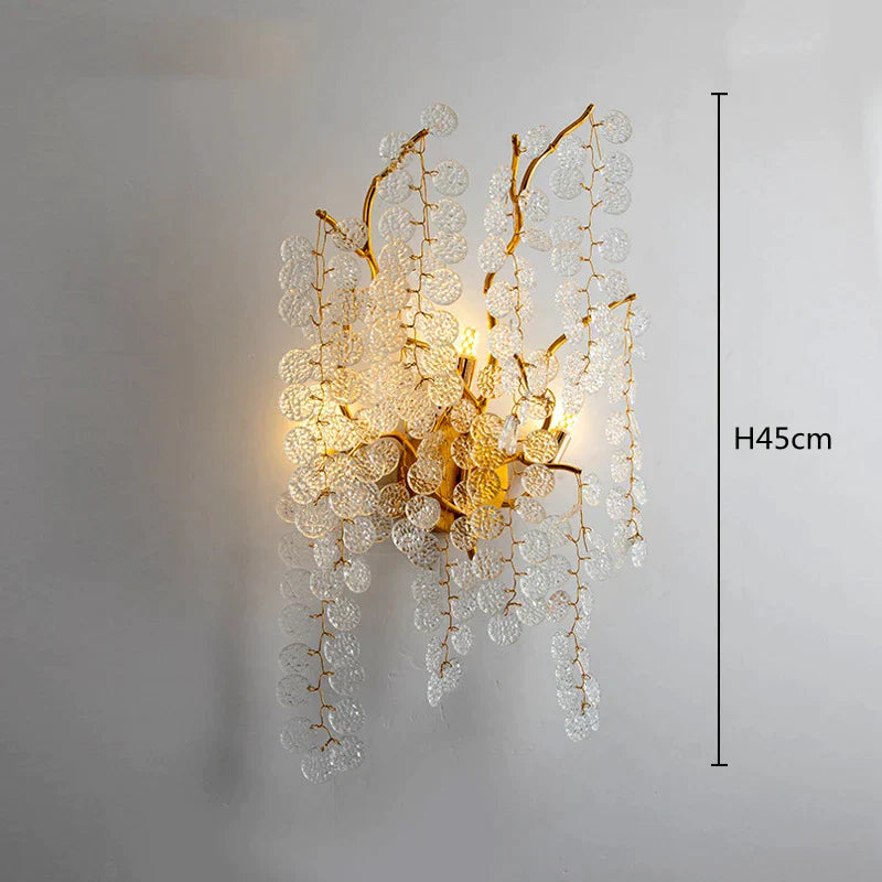 DecorBites™ Crystal LED Chandelier: Elegant Nordic Branch Design for Living Room, Hotel, Dining Area