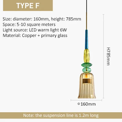 DecorBites™ Glass Pendant Lights for Modern Living Spaces, Bedrooms, and Kitchens