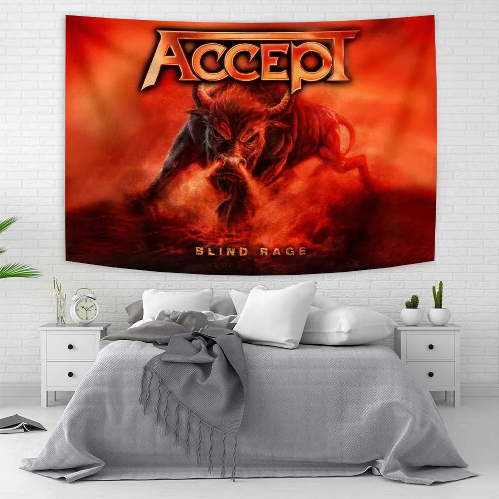 DecorBites™ Band Tapestry Flag Rock Pop Album Cover Art for Interior Decor