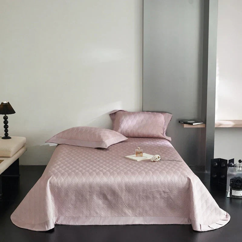 DecorBites™ Cool Lyocell Fiber Quilted Bedspread Set with Pillowcase