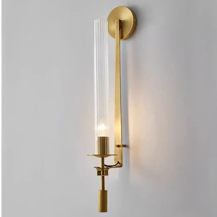 DecorBites™ Gold Glass Wall Lamp: Modern Nordic Sconce for Living Room, Bedroom, Porch, Dining Decor