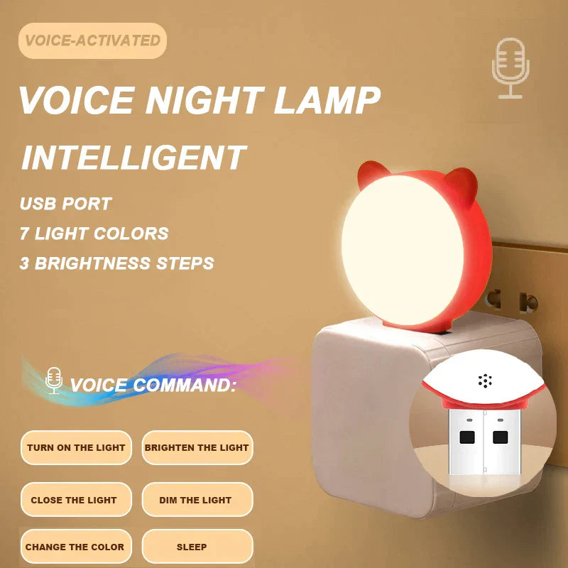 DecorBites™ LED Mushroom Night Light for Home Decoration and Bedroom, Light-controlled Sensor