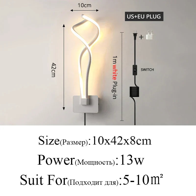 DecorBites™ LED Modern Wall Lamp for Bedroom, Living Room, Corridor, Hotel Lighting