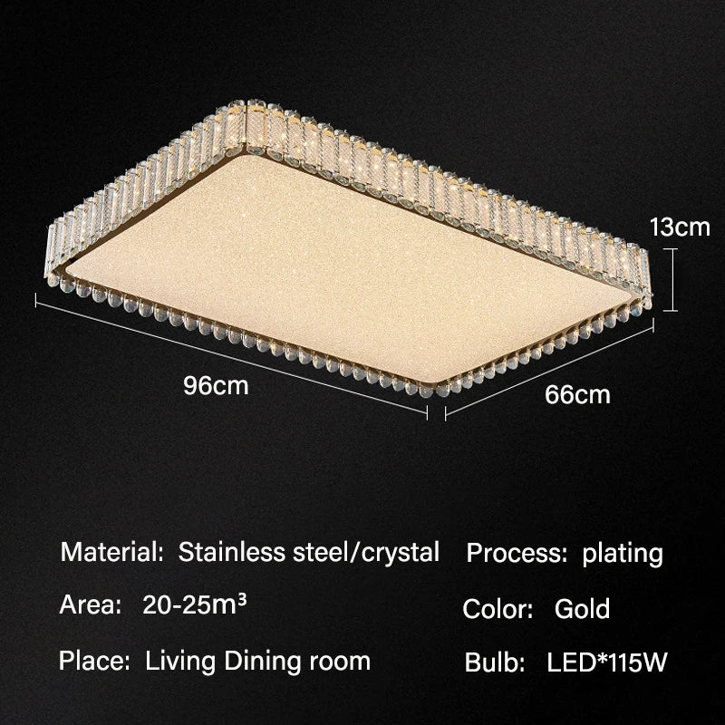 DecorBites™ Crystal LED Ceiling Lights for Modern Home Decor Lighting