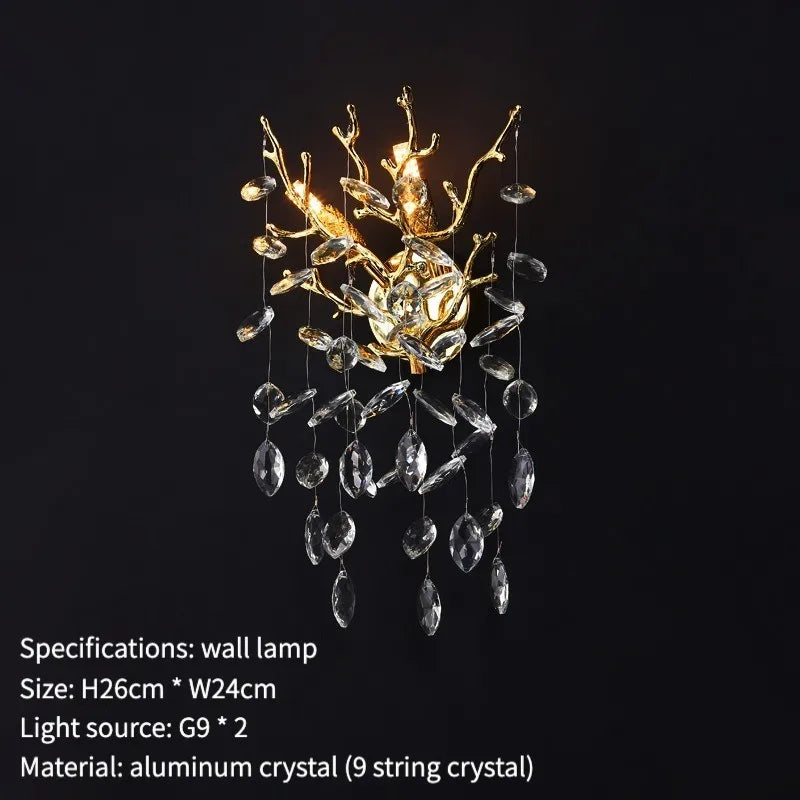 DecorBites™ Crystal Wall Lamp: High-End Nano Technology Luxury LED Lighting for Home Décor