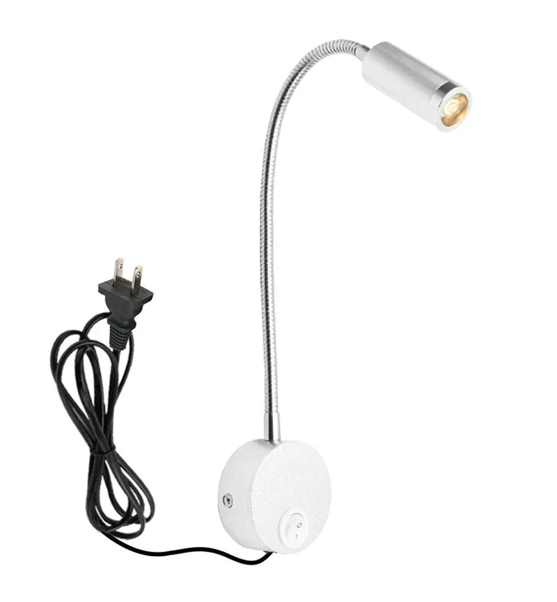 DecorBites™ Bronze Gooseneck LED Wall Lamp Bedroom Bedside Sconce Spot Lighting