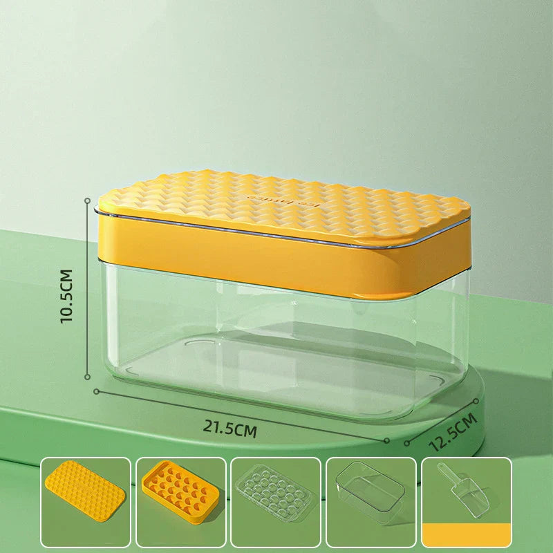 DecorBites™ Ice Mould Tray | Quick Demould Silicone Ice Box | Creative Kitchen Bar Freezer Drink Cooling